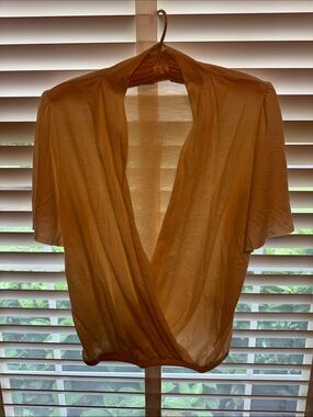 NEW Lilla P Cotton and Modal Short Sleeve Top - Cream size Small
